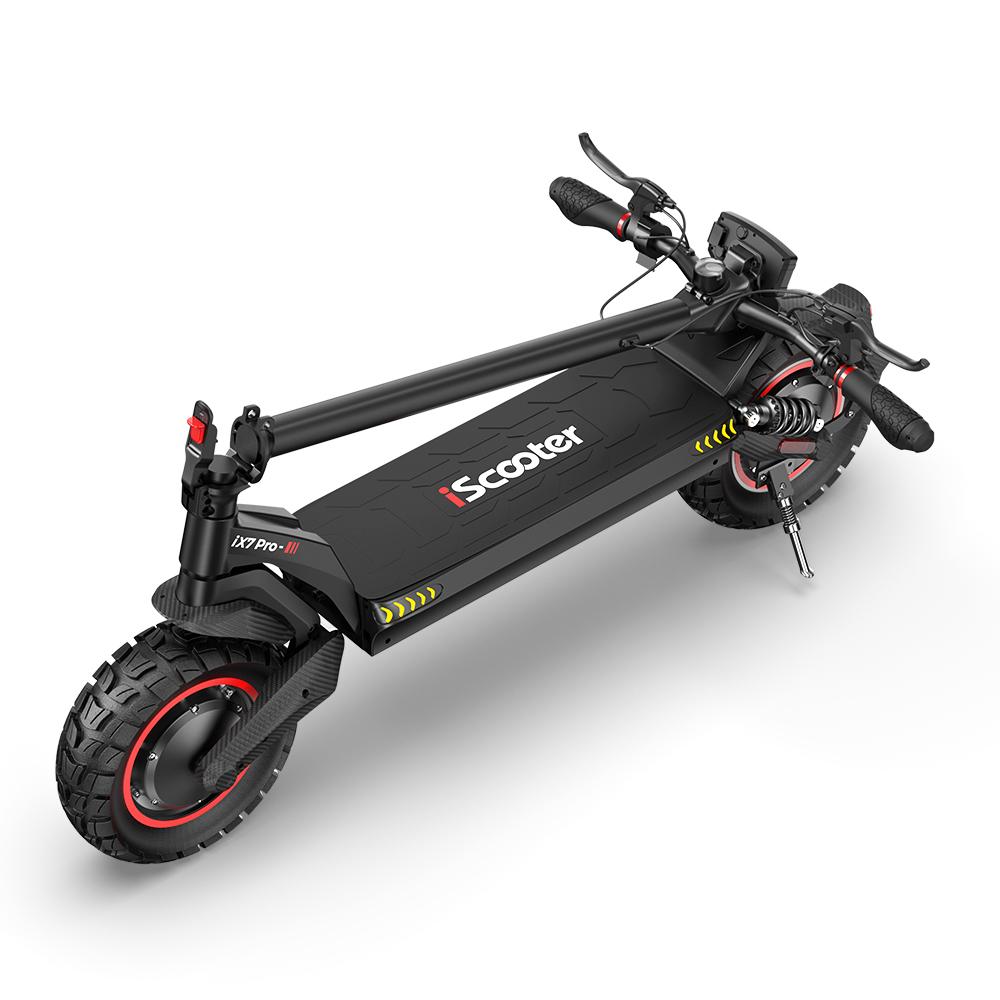 iScooter IX 7Pro Electric Scooter for Adults 2000W High-Torque Motors 48V17.5Ah  Battery 10-Inch Wheel Ideal for Off-Road & Urban Rides