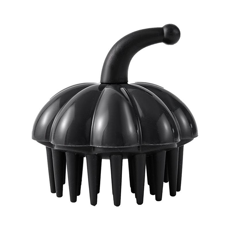 1 Stück Kürbisform Shampoo Kopfhaut Massagebürste Silikon Körperbürste Haarwaschkamm Bade Spa Duschmassage Haarbürste