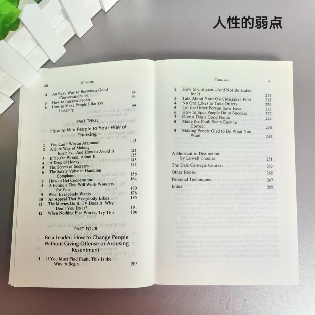 How To Win Friends & Influence People By Dale Carnegie Interpersonal Communication Skills Self-improvement Reading Book