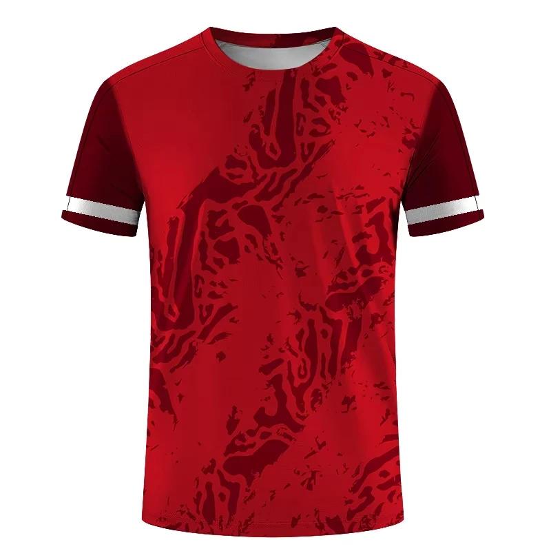 Simple Fashion Sports T-shirts For Men Summer Outdoor Short Sleeve 3D Printed T Shirts Casual Loose Running Fitness Tees Tops