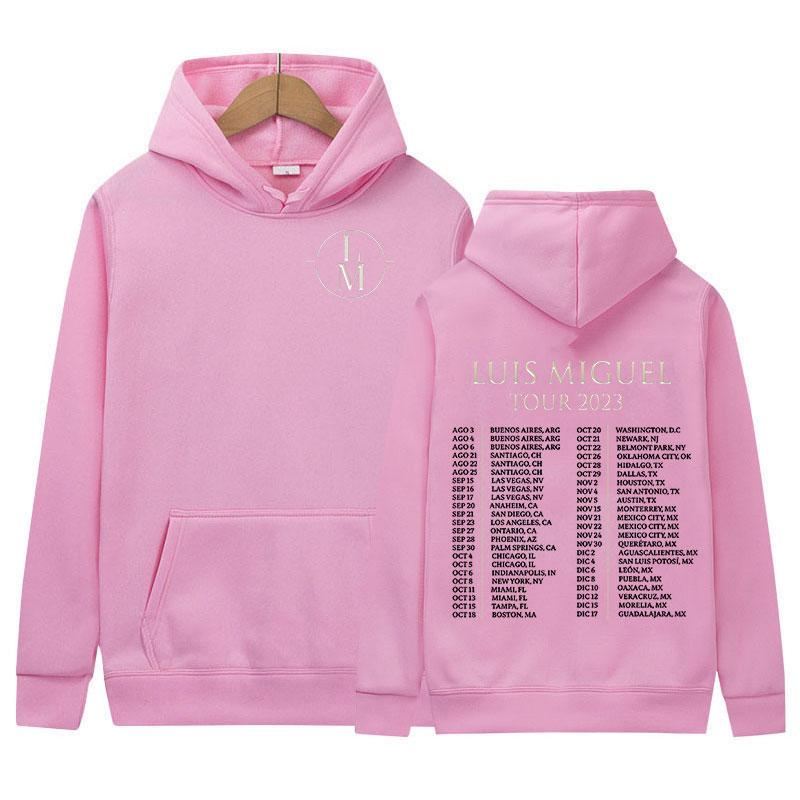 Louis Miguel Tour Men's Hoodie Fashionable Casual Sportswear Retro Hip-hop Style Hoodie Streetwear
