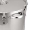 Endo Shoji Commercial-Grade Stockpot, 39cm (with handle), Stainless Steel, Made in Japan, AZV7139