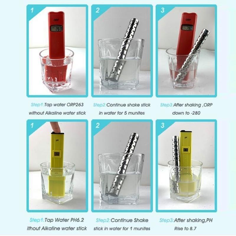

Alkaline Water Filter Sticks 5.28x0.63in Increases Levels Decreases ORP Multiple Layers Filtrations Eco-friendly CN