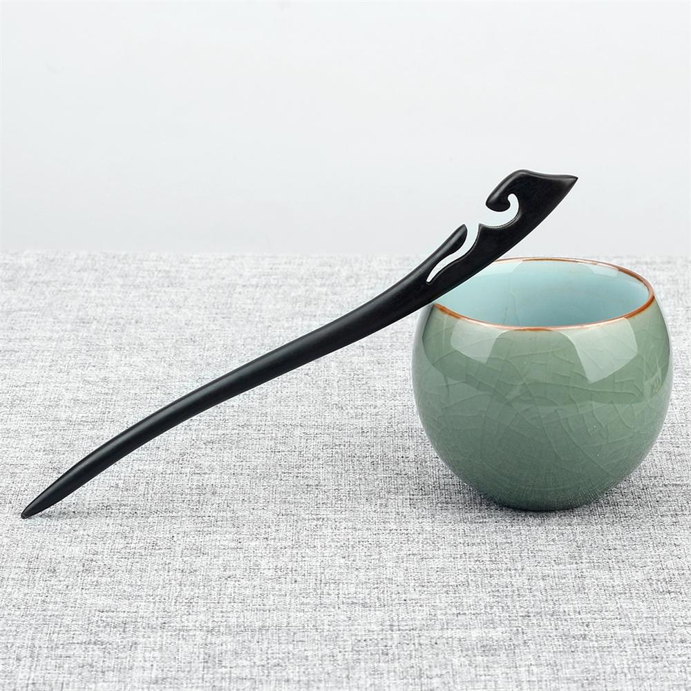 34 Styles Natural Black Sandalwood Hair Sticks High Quality Hairpin for Women Girls Antiquity Chopstick Shaped Hair Clip Jewelry