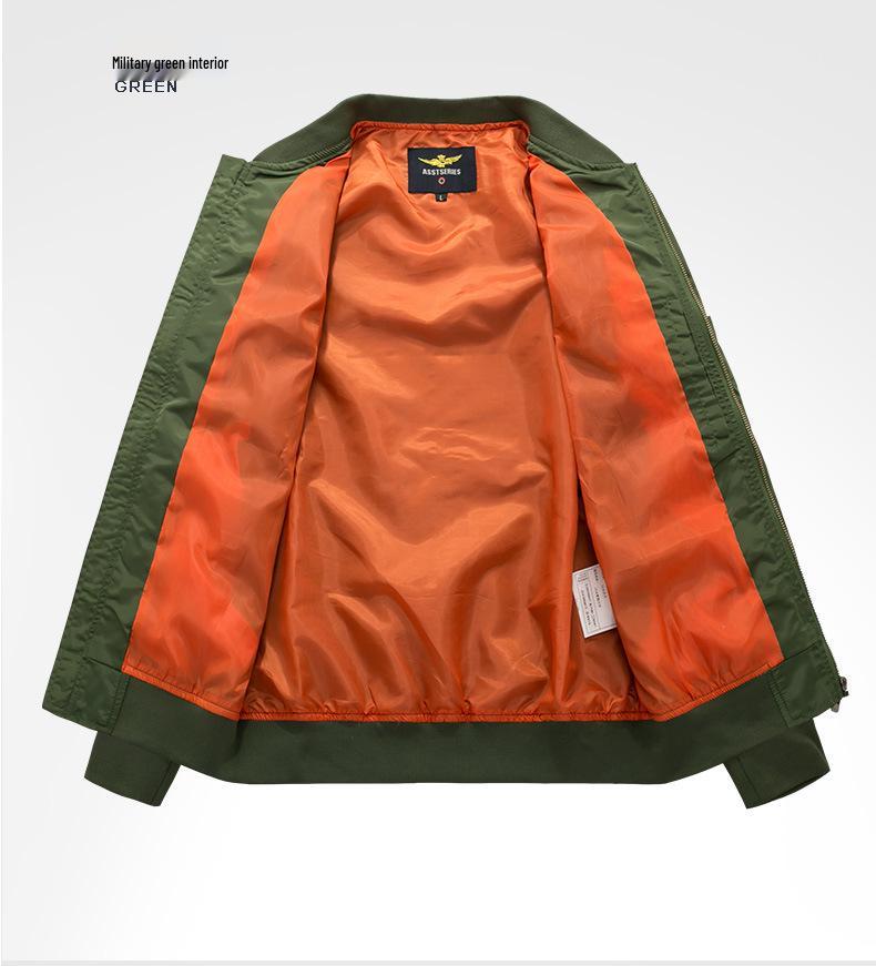 2019 Übergröße Herren Casual Stehkragen Air Force One MA01 Pilot Baseballjacke