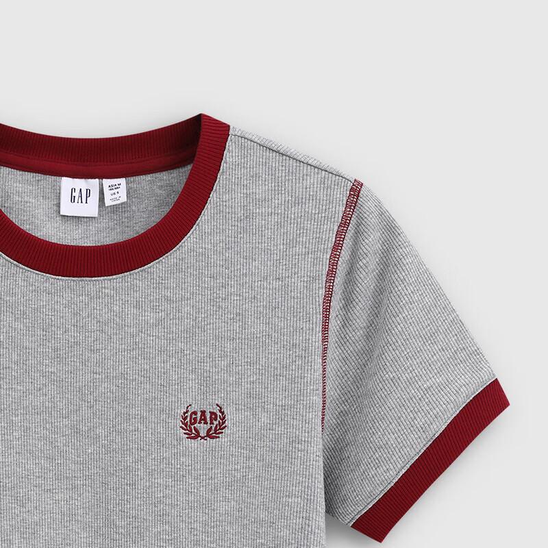 GAP Women's Retro Logo Embroidered Short Sleeve T-Shirt
