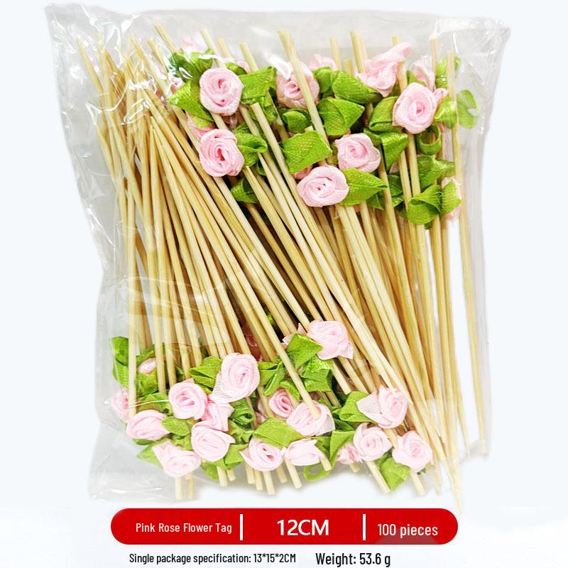 

Бамбукові шпажки для фруктів та коктейлів 12 см – Креативні художні зубочистки для десертів