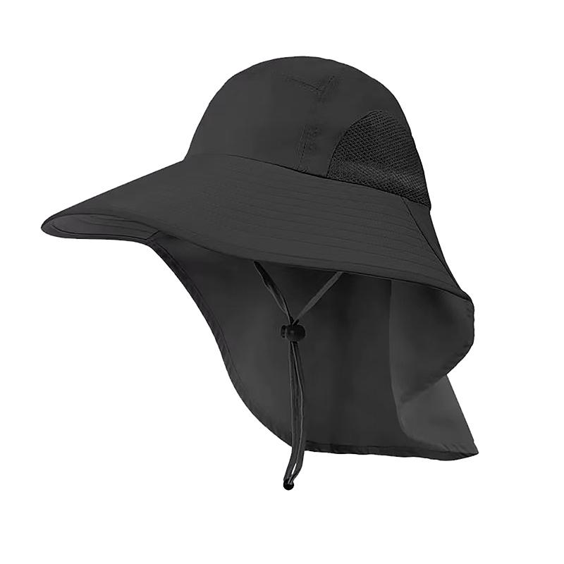 Pălărie de soare cu bor larg de vară pentru bărbați și femei, reglabilă, protecție în aer liber, Safari, capac pentru drumeții, pescuit, pălărie de protecție solară, ceai cules pălărie