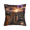 Pillow Case Motion At Your Front Door Tung Sahur John Pork Ai Baby Meme Custom Pillow Cover For Couch Sofa Bedroom Pillowcases