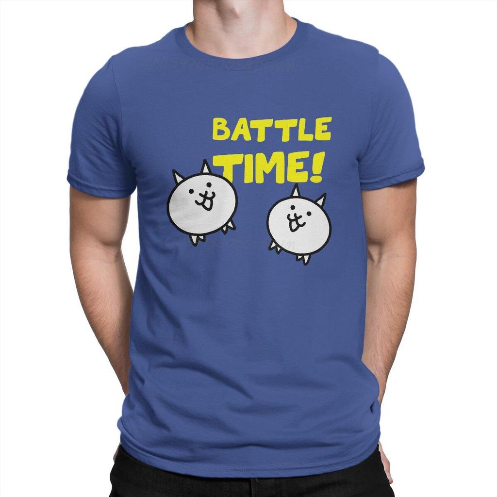 Fashion TShirt Unisex The Battle Cats Cat Game Vintage Cotton Summer Tops Unisex T Shirts Tshirts Retro Graphic Unisex Clothing