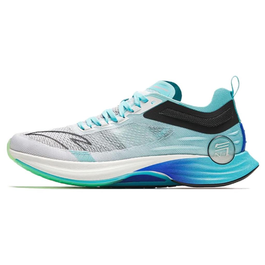 New Anta Mach Pro Cushioning Wear Resistant Low Top Running Shoes Men's Blue 112345595-1