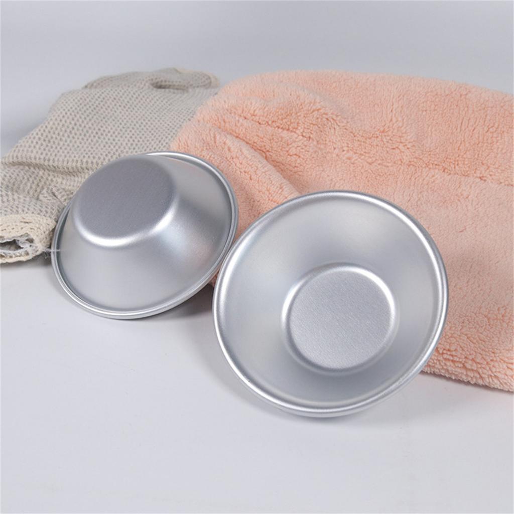 Pack of 10 Mini Tart Pans Eggs Tart Molds Non Stick Small Mold Set Aluminum Alloy Material Pastry Molds for DIY Baking