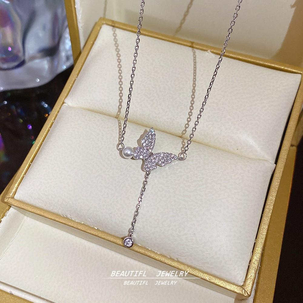 Exquisite Titanstahl Schlüsselbeinkette für Frauen - Schlichtes, elegantes und luxuriöses Design