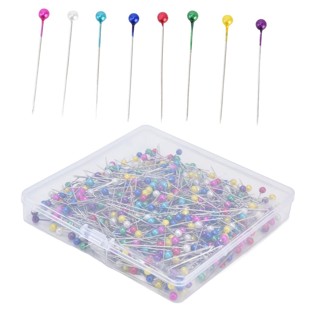 600Pcs Sewing Pins 38mm Long Different Colors Wide Application Durable Straight Pins for Clothing