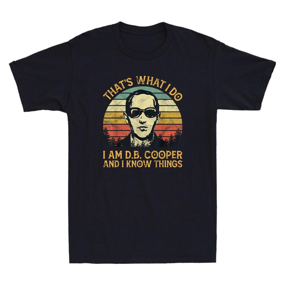 Das ist, was ich tue, ich bin Db Cooper und ich weiß Dinge Lustiges Vintage Unisex T-Shirt