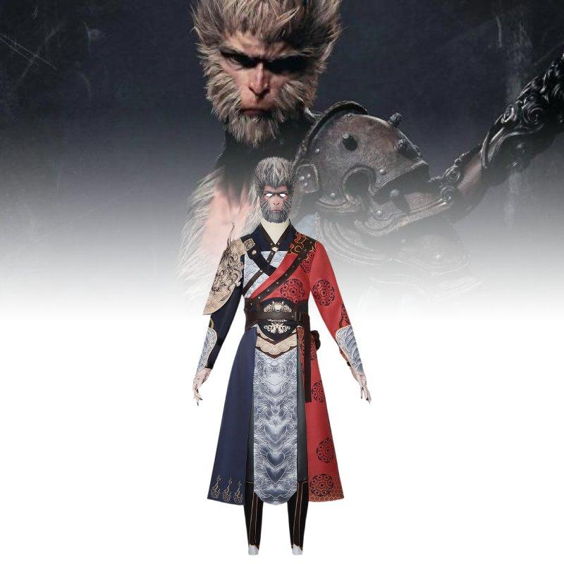 Black Myth Wukong Character Halloween Costume Set Performance Cosplay Clothes