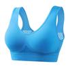 Plus Size Wireless Hollow Mesh Breathable Women Sports Bra For Yoga