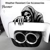 Universal Adhesive Decals Halloween Skeleton Car Sticker Peeking Decal for Window Bumper, Waterproof Vinyl Stickers Horror Skull Wall Laptop
