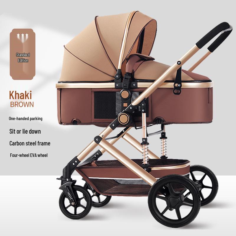 Zhi Er Le Baby Stroller: Lightweight, Reclining, Two-Way, High Landscape, Shock Absorption for Newborns