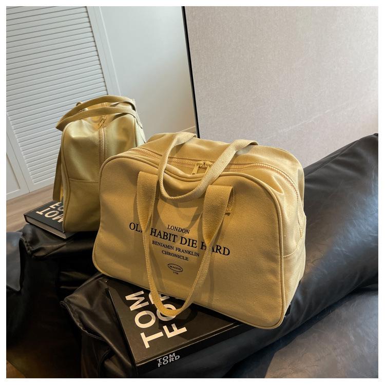 Damen Große Canvas Reise-Tragetasche - Vielseitige, Leichte Handtasche für Kurztrips & Geschäftsreisen