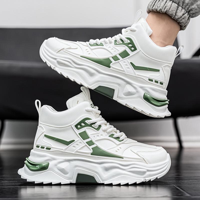 New inner height-increasing high-top board shoes platform casual sports dad shoes