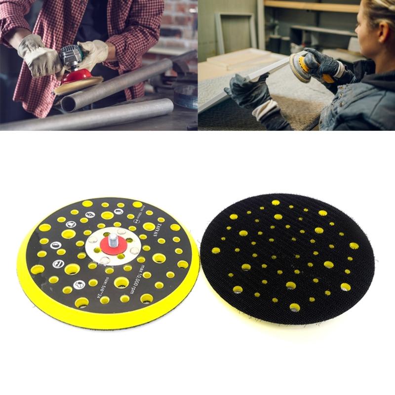 Heat Resistant Heavy Duty 6" Sanding Base Plate 54 Hole Airflow Design Grinder Dust Removal System Suitable for Grinders