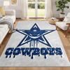 Dallas Cowboys Carpet Door Mat for Living Room or Bedroom Protective Mat Under Chair Office Decoration Christmas Gift Birthday Present