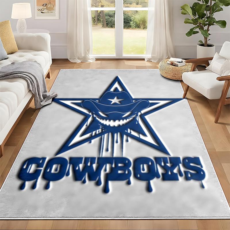 Dallas Cowboys Carpet Door Mat for Living Room or Bedroom Protective Mat Under Chair Office Decoration Christmas Gift Birthday Present