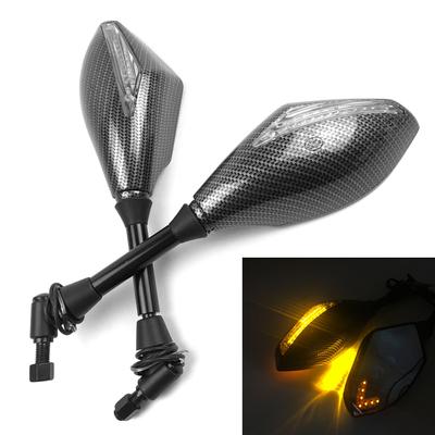 Univerzálne smerové svetlo pre motocykle 10 mm spätné zrkadlá Integrované LED smerovky vhodné pre skútre Street Bikes