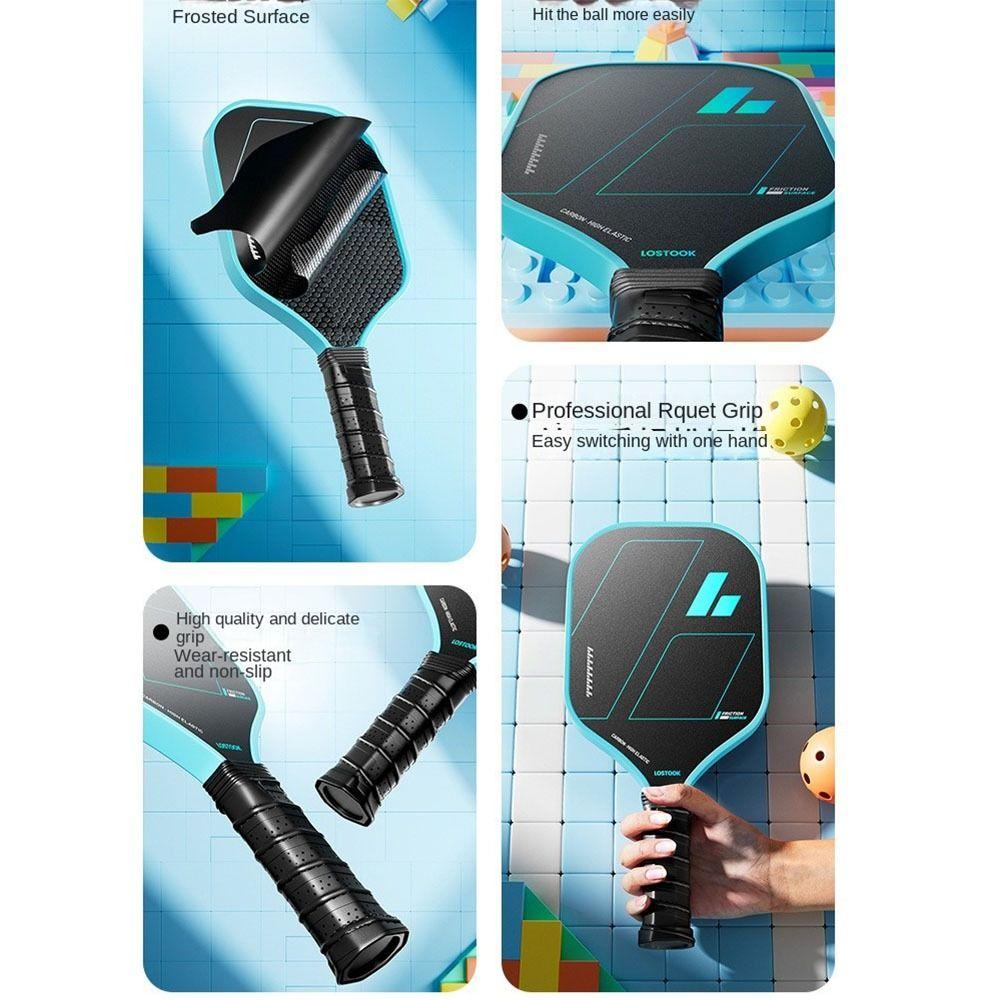 Glass Fibre Face Pickleball Racquet Non Slip Grip Pickleball Training Equipment  Men