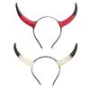 Fun Headbands Halloween Cattle Horn for Party Headwear for Vacation Travel