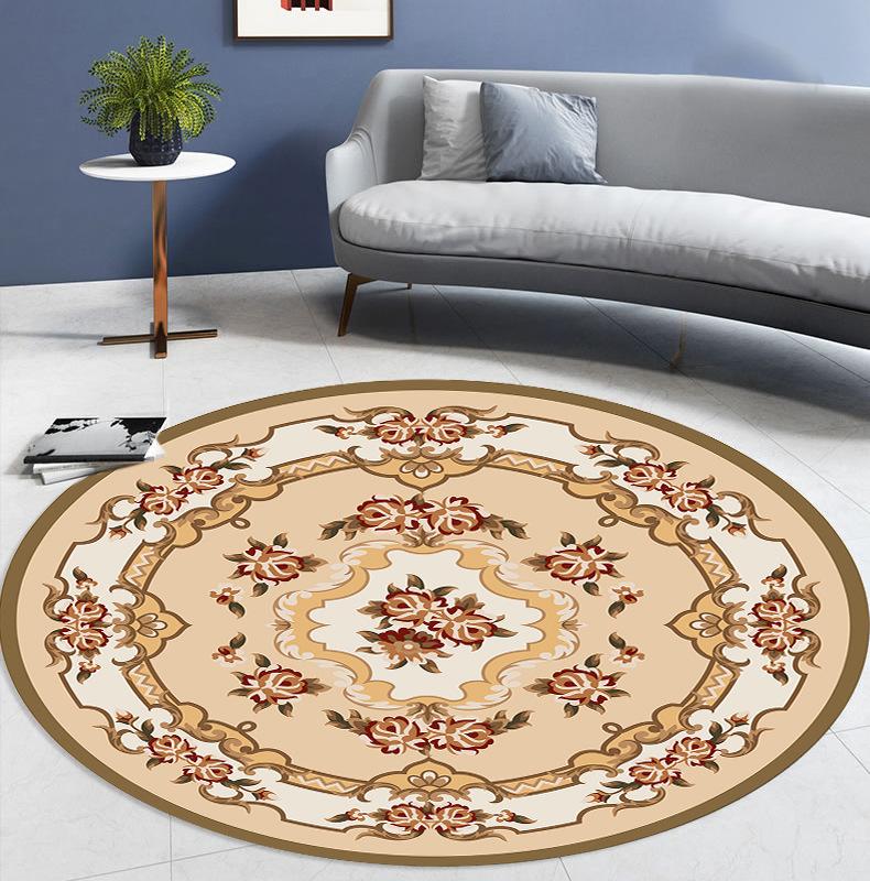 Round Carpet Nordic Bedroom Bedside Carpet Floor Mat Ethnic Style