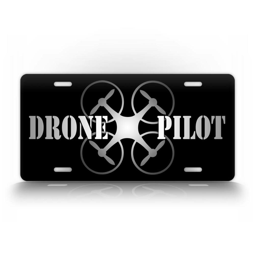 Personalized Custom RC Plane Metal Sign Drone Pilot Wall Decor Commemorative Auto Tag белый