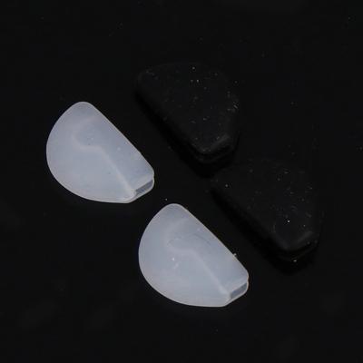 1 Paar dünne Nasenpads für Brillen, selbstklebende Nasenpads aus Silikon, rutschfeste, transparente Nasenpads