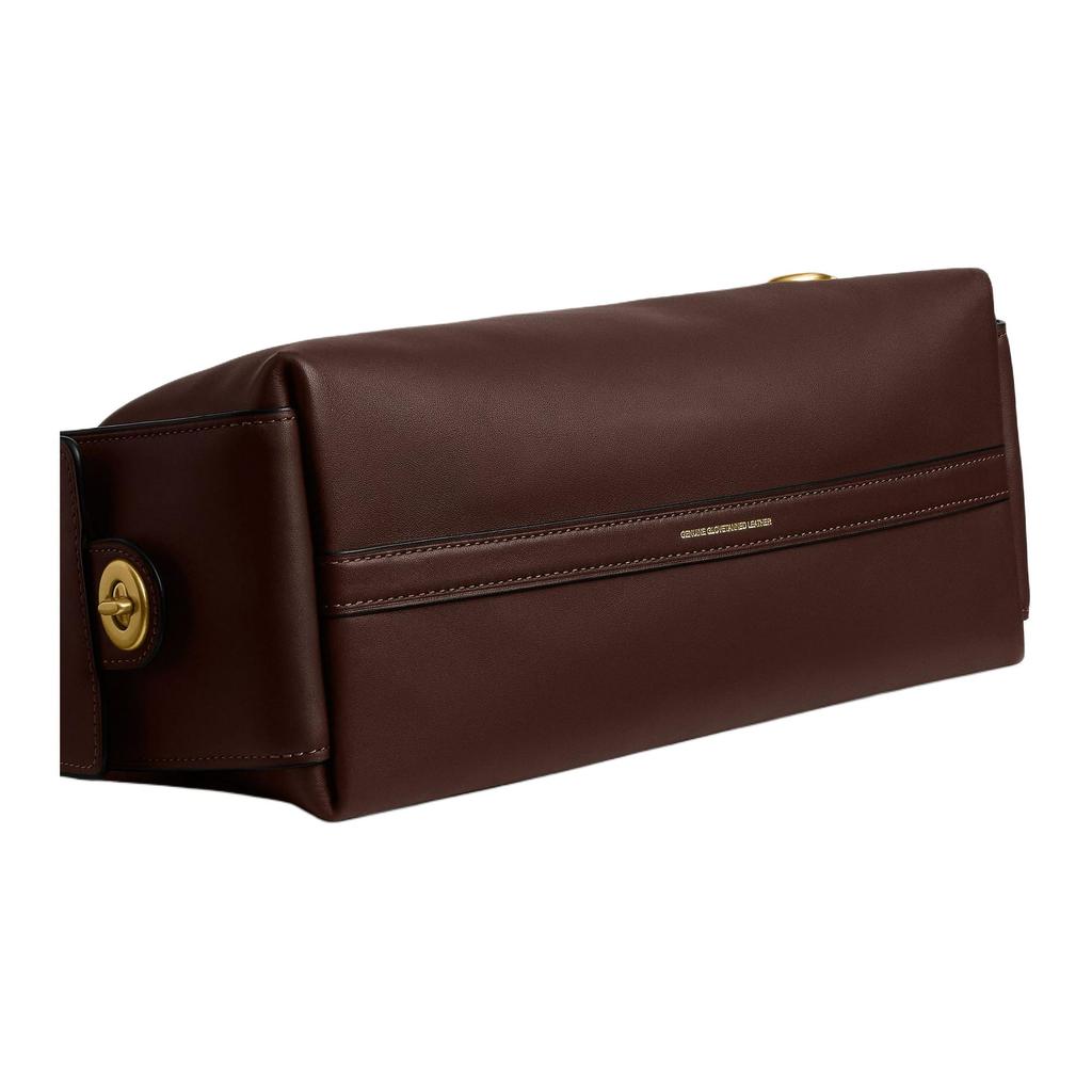 Coach PocketJuliet Cow Leather Handbag, Shoulder Bag Large Women's Maple Brown CDZ70-B4MPL