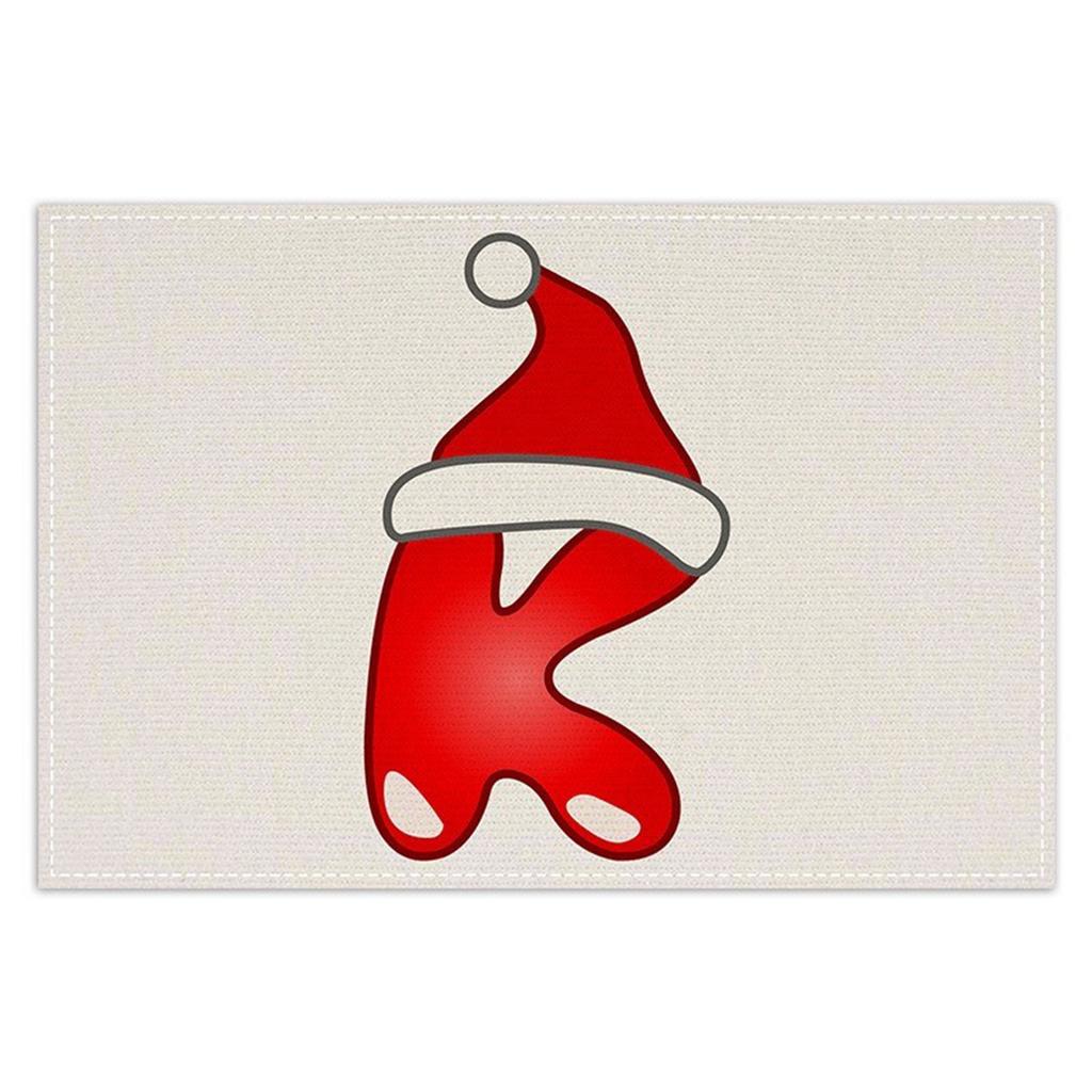 Christmas Letter Placemats, Festive Table Decorations, Tablecloths, Tea Flags, Festive Party Restaurant Tablecloths.