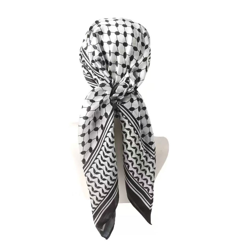 

Dubai Silk Scarf With Dragon Phoenix Pattern Sun Protection For Spring Casual Wear