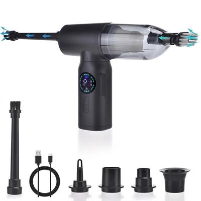 2 In 1 Air Duster Portable Compressed Air Blower & Vacuum Cleaner Cordless Duster Blower for Keyboard Computer Cleaning