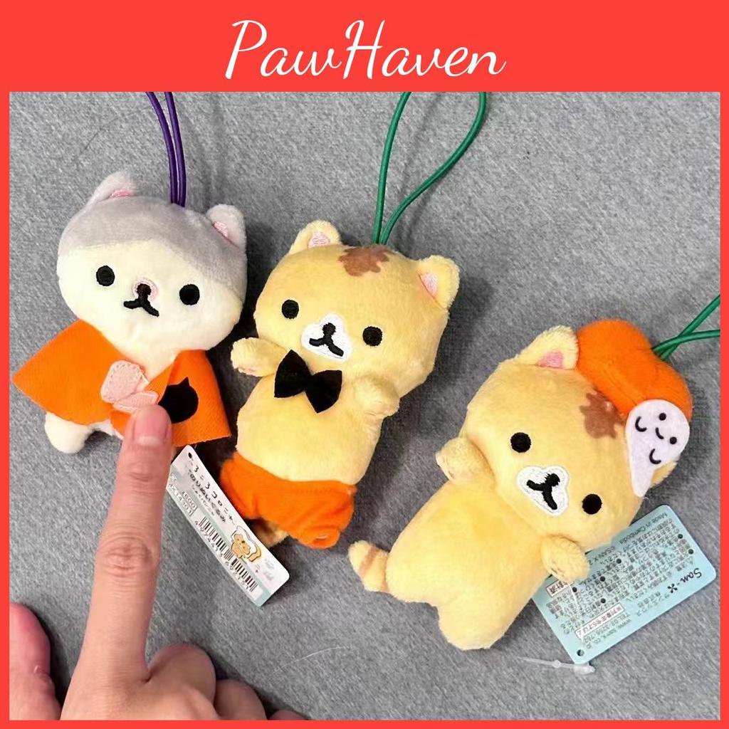 Plush Halloween Cat Pendant With Pumpkin Costume For Collectors And Ideas Gift
