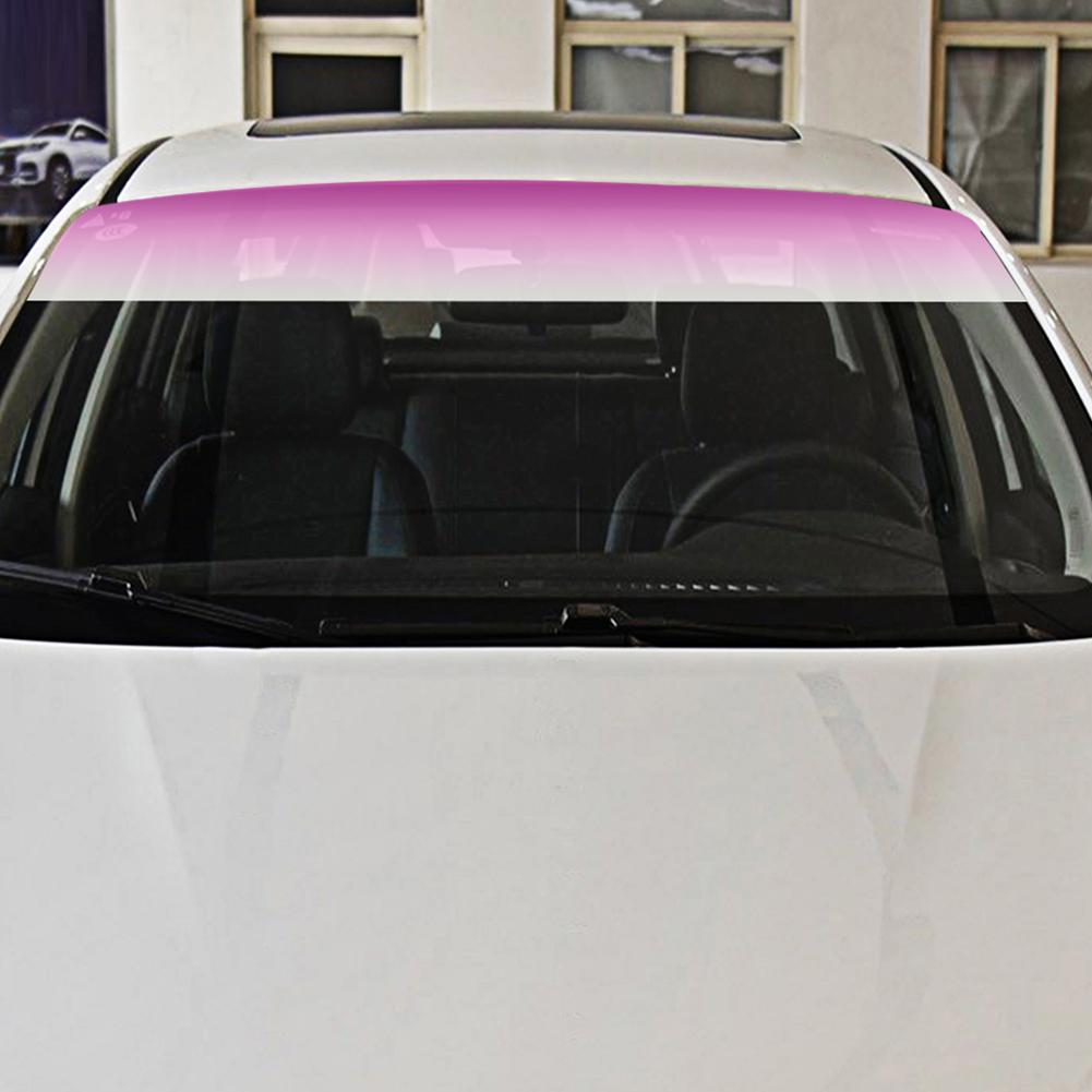 Car Front Windshield Sun Visor Protection Shade Sticker Window Sun Visor Strip Heat Insulation Tint Film Car Accessories