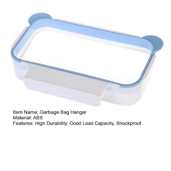 Garbage Bag Hanger Space-Saving Door Back Design Good Load Capacity Stable Shelf Rubbish Bag Rack for Kitchen