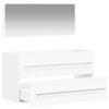 VidaXL Armoire de salle de bain avec miroir blanc bois d'ingénierie 833879