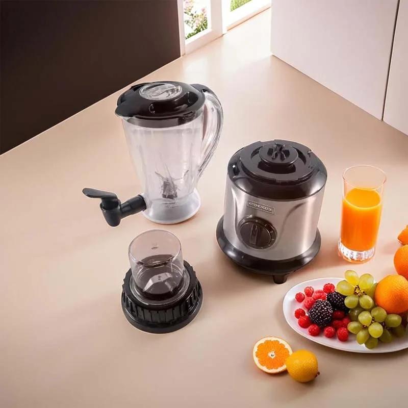 Kitchencook - Juice Hub - Blender Avec Mini Broyeur - 500 W - Bol 1,5 L - 5 Vitesses