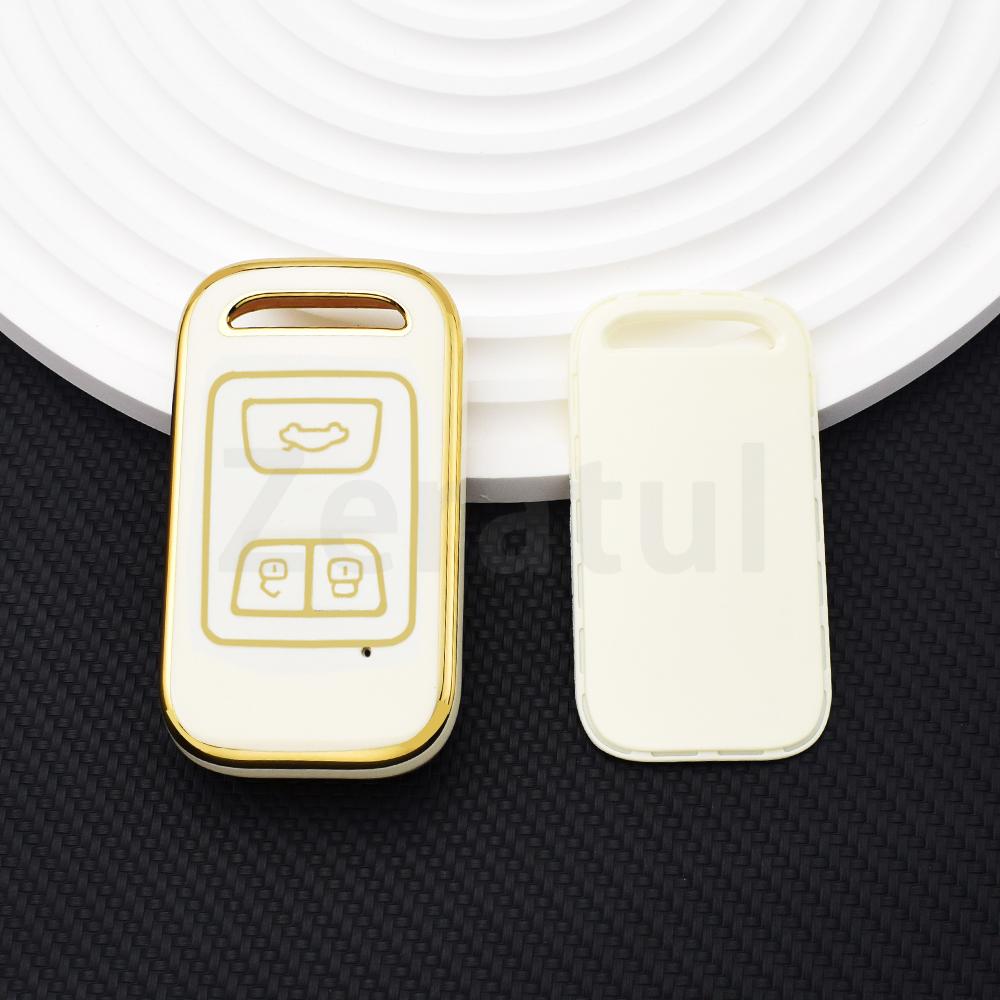 3 Buttons Soft Tpu Car Key Case Cover Shell Fob Holder Keyless For Chery Tiggo 4 3 Tiggo 8 7 Arrizo 5    Key Chains