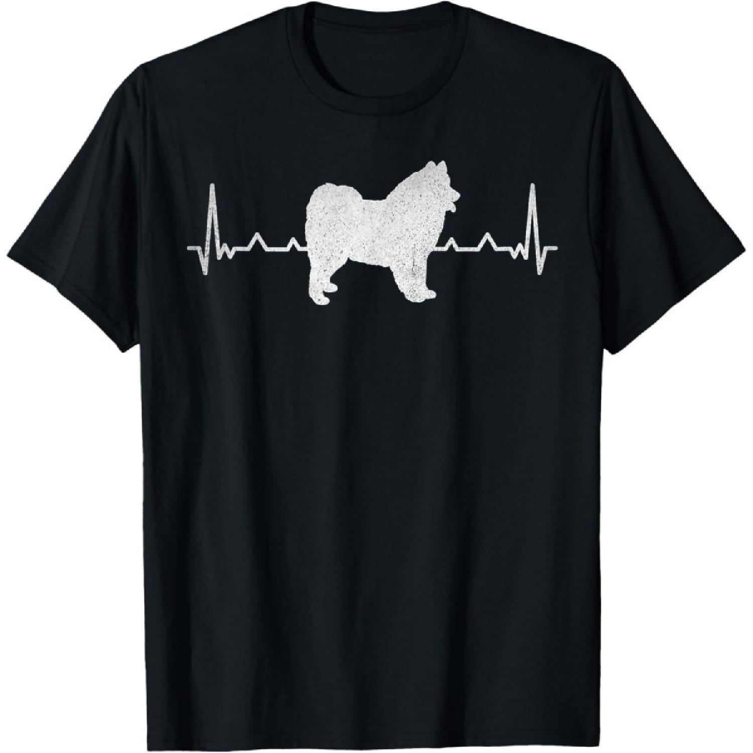 Heartbeat Love Samoyed T-Shirt S