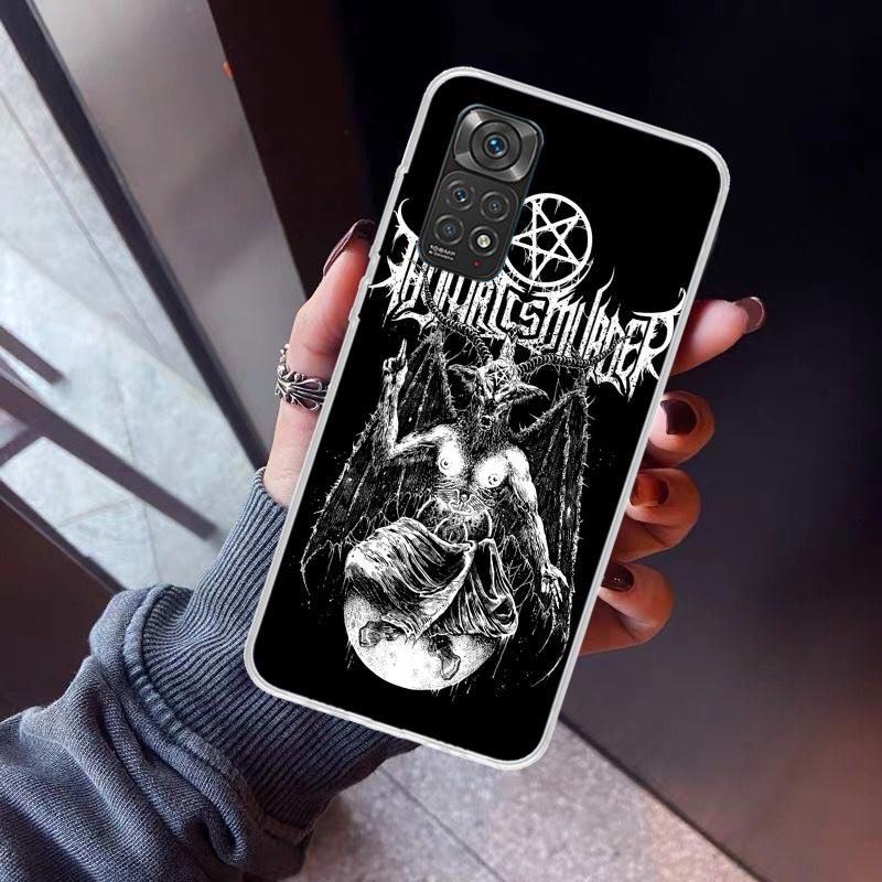 Satanic Goat Satan Devil Phone Case For Xiaomi Redmi Note 15 14 14S 13 12S 12 Pro Plus 11S 11 10S 10 4G Cover 11E 11T 5G Print F