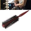 Round Styling Hair Brush Salon Use Curling Roller Hairbrush with Pointed Tail HandleVertical Lines