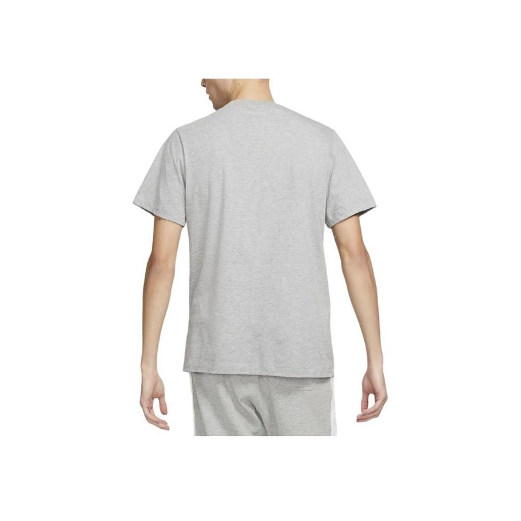 Nike Solid Color Logo Crew Neck T-Shirt Men Tops Light-Grey DC5095-063