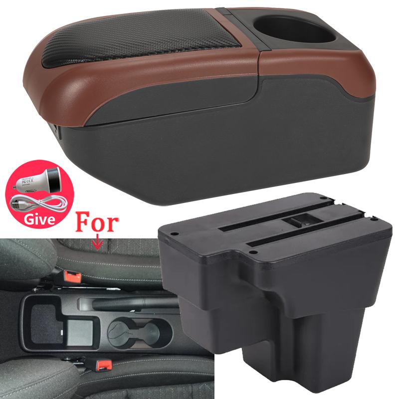 For KIA RIO Armrest Box For KIA STONIC KIA Rio Lx Cerato Car Armrest Retrofit Part Storage Box Car Accessorie South America