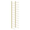 vidaXL Wall Mounted Wine Rack for 36 Bottles Golden Iron